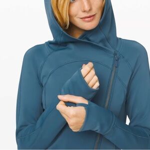 EUC Lululemon Every Journey Hoodie Spacer In Petrol Blue - Size 8